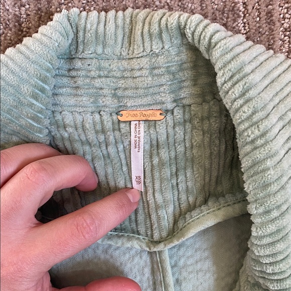 Free People Graceland Sage Green Corduroy Suit Set - Picture 3 of 14